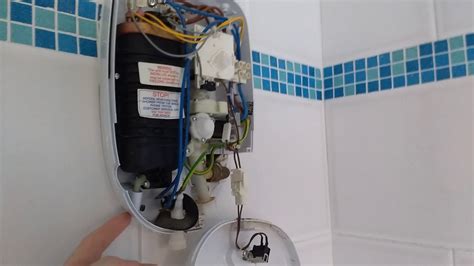 electric shower leaking box|electric shower won't turn on.